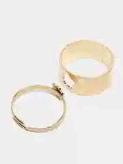 Лимонный кольца парные, кольца для влюбенных, кольца для подруг, 2 шт