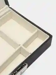 Черный шкатулка для ювелирных украшений