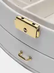 Белый шкатулка для ювелирных украшений