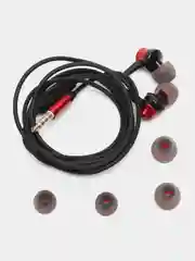 Красный наушники проводные вакуумные с микрофоном Borofone BM52