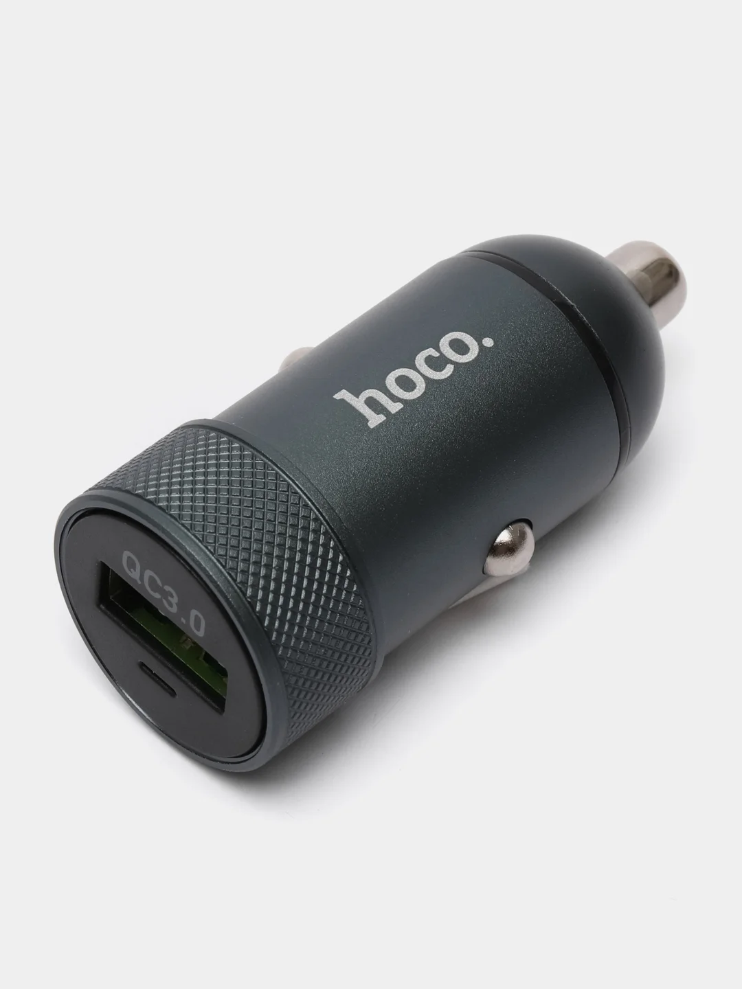 Серый автомобильное зарядное устройство HOCO Z32 3000mA QC 3.0 быстрая зарядка, 18W 3.0A
