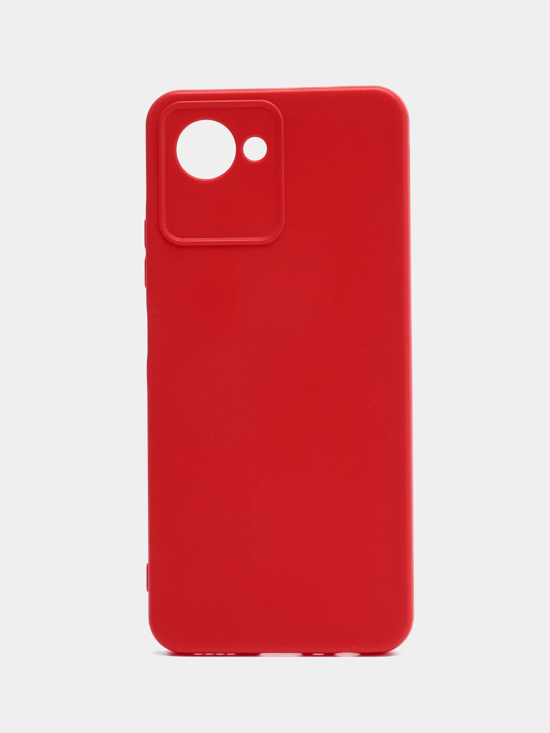 Красный чехол Realme  9i C21Y C25Y (Реалми ) силиконовый с защитой камеры