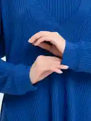 Синий спортивный костюм для йоги, топ, лосины в рубчик, кофта, костюм женский лапша SHARMIN