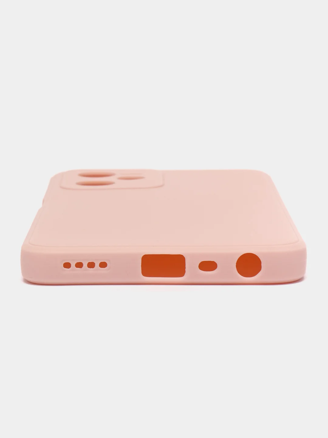 Пудровый чехол для Realme C30, C31, C33, C35  ( Реалми С30 С31 С33 С35 ) силиконовый, прозрачный