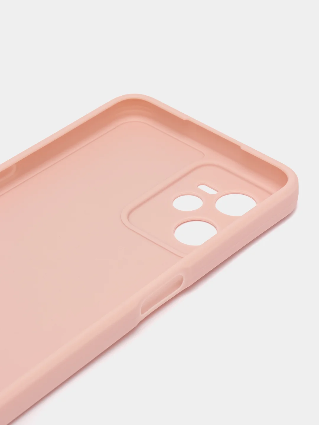 Пудровый чехол для Realme C30, C31, C33, C35  ( Реалми С30 С31 С33 С35 ) силиконовый, прозрачный