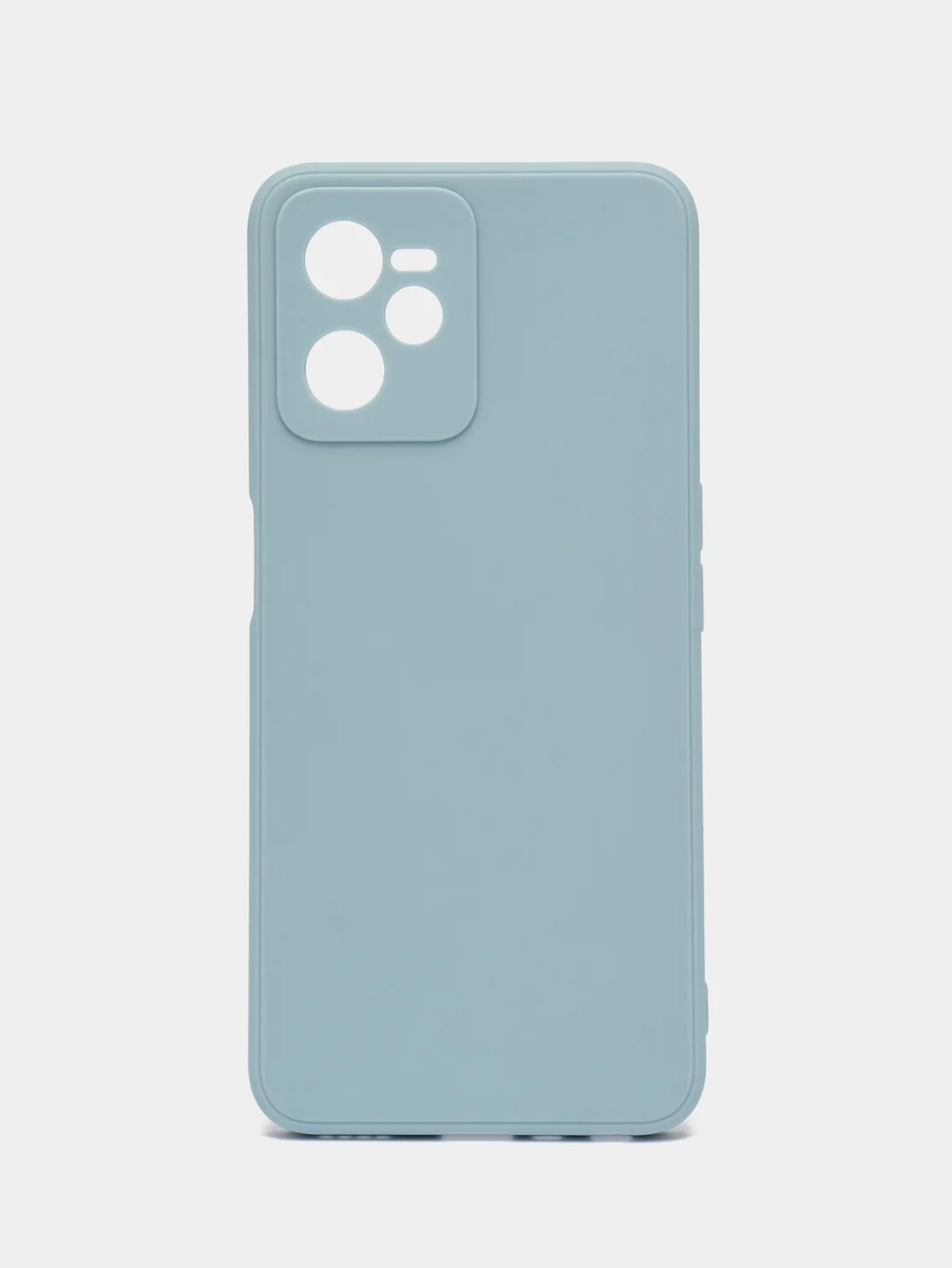 Светло-синий чехол для Realme C30, C31, C33, C35  ( Реалми С30 С31 С33 С35 ) силиконовый, прозрачный