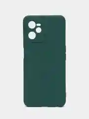 Тёмно-зелёный чехол для Realme C30, C31, C33, C35  ( Реалми С30 С31 С33 С35 ) силиконовый, прозрачный