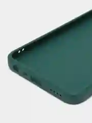 Тёмно-зелёный чехол для Realme C30, C31, C33, C35  ( Реалми С30 С31 С33 С35 ) силиконовый, прозрачный
