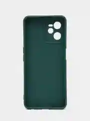 Тёмно-зелёный чехол для Realme C30, C31, C33, C35  ( Реалми С30 С31 С33 С35 ) силиконовый, прозрачный