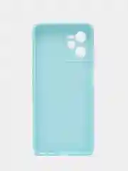 Голубой чехол для Realme C30, C31, C33, C35  ( Реалми С30 С31 С33 С35 ) силиконовый, прозрачный