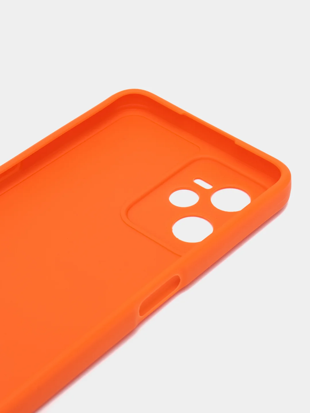 Оранжевый чехол для Realme C30, C31, C33, C35  ( Реалми С30 С31 С33 С35 ) силиконовый, прозрачный