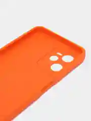 Оранжевый чехол для Realme C30, C31, C33, C35  ( Реалми С30 С31 С33 С35 ) силиконовый, прозрачный