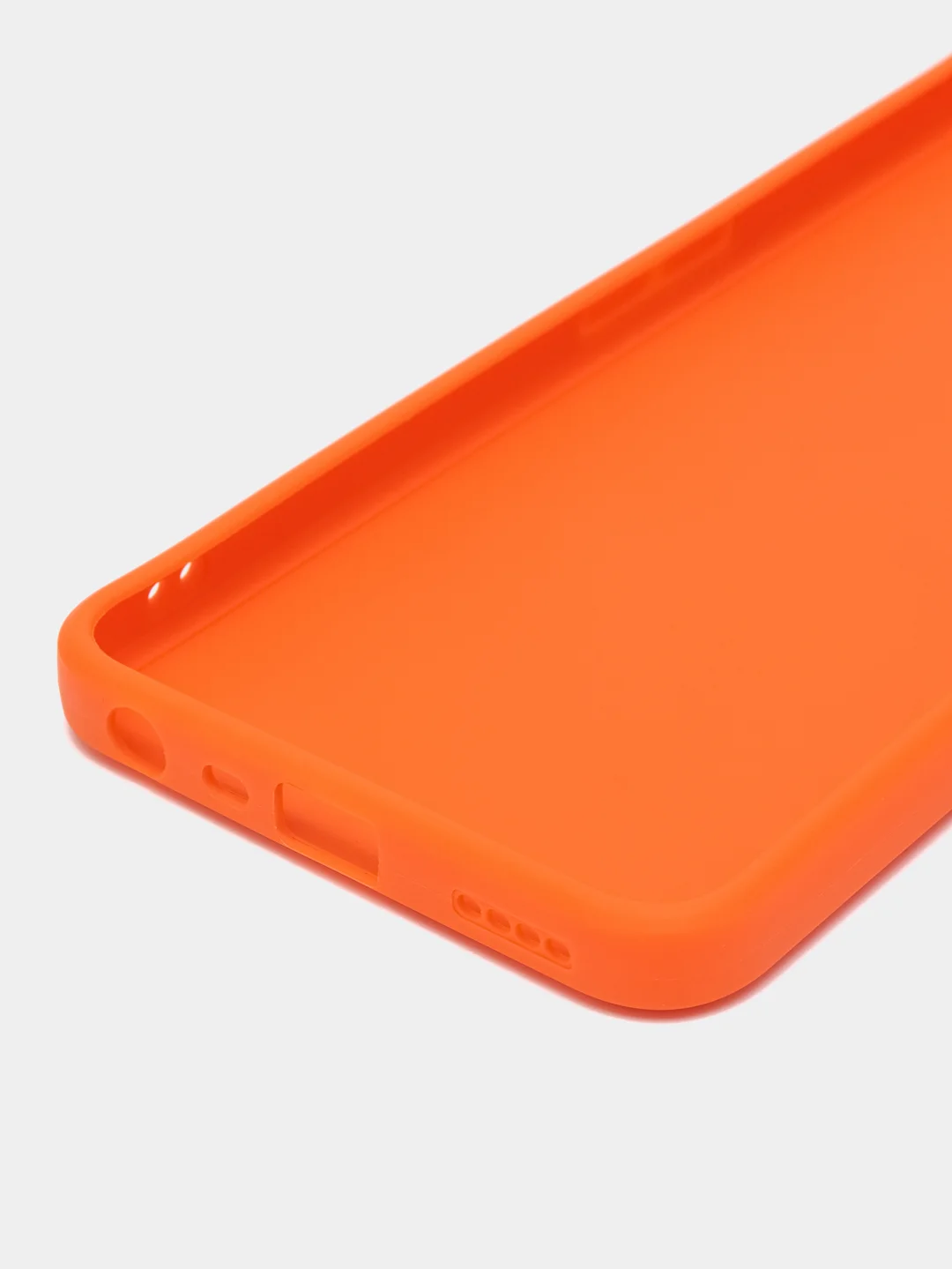 Оранжевый чехол для Realme C30, C31, C33, C35  ( Реалми С30 С31 С33 С35 ) силиконовый, прозрачный