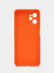 Оранжевый чехол для Realme C30, C31, C33, C35  ( Реалми С30 С31 С33 С35 ) силиконовый, прозрачный