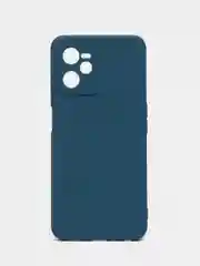 Синий чехол для Realme C30, C31, C33, C35  ( Реалми С30 С31 С33 С35 ) силиконовый, прозрачный