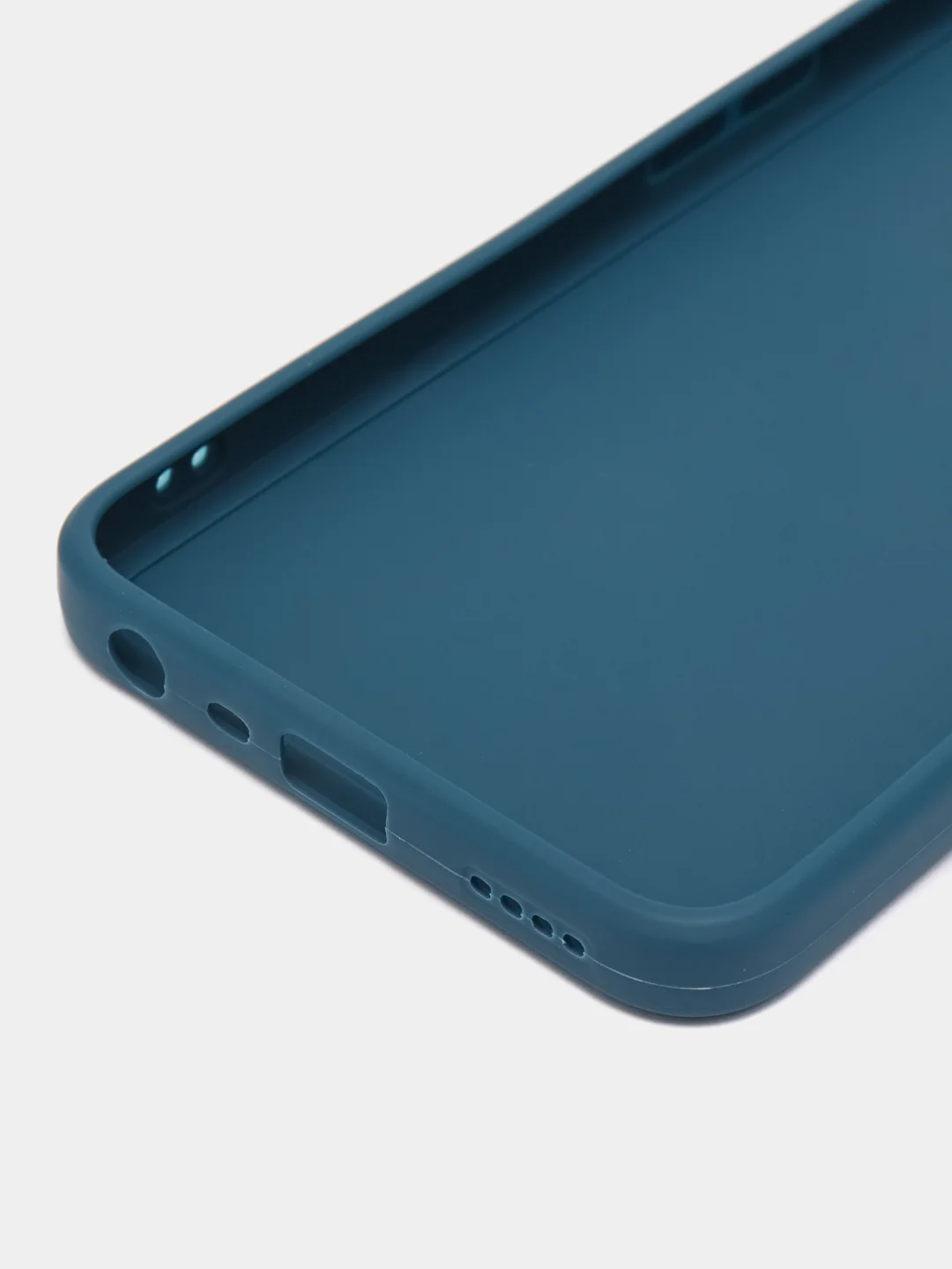 Синий чехол для Realme C30, C31, C33, C35  ( Реалми С30 С31 С33 С35 ) силиконовый, прозрачный
