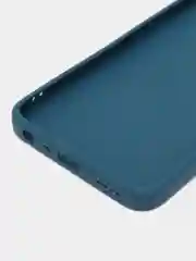 Синий чехол для Realme C30, C31, C33, C35  ( Реалми С30 С31 С33 С35 ) силиконовый, прозрачный