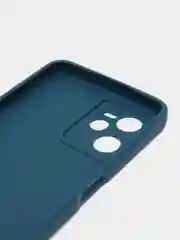 Синий чехол для Realme C30, C31, C33, C35  ( Реалми С30 С31 С33 С35 ) силиконовый, прозрачный
