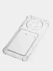 Прозрачный силиконовый чехол для Huawei Nova Y90 (Хуавей Нова у90), с карманом для карт, прозрачный