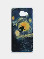 Бирюзовый чехол Samsung Galaxy A7 2016 (A710), Самсунг Галакси А7 2016 (А710) силиконовый с рисунком