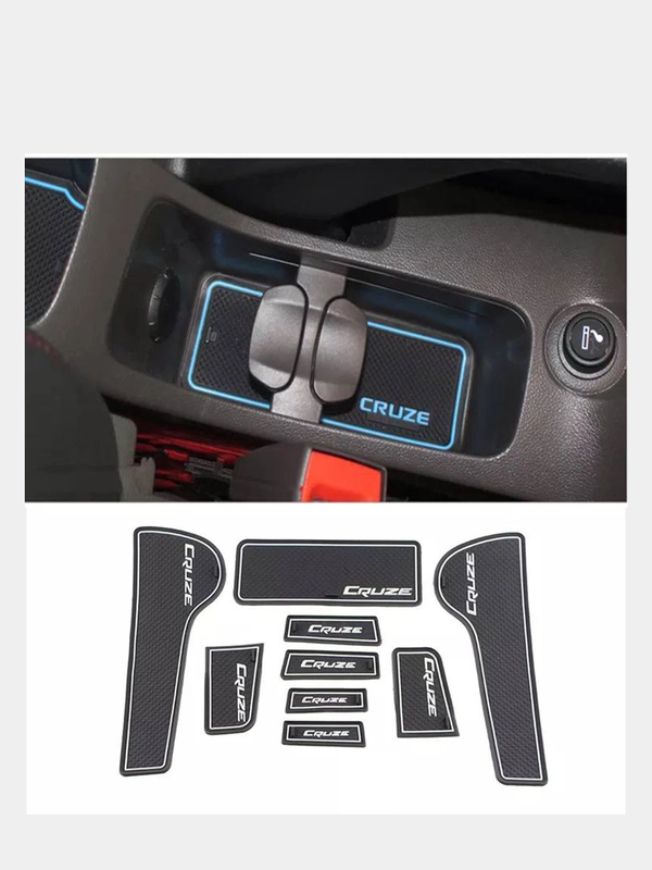 Силиконовые Противоскользящие коврики Chevrolet Cruze для дверей и салона Шевроле Круз