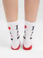 Алый носки женские, с принтом