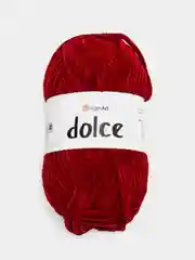 Багровый пряжа плюшевая YarnArt Dolce (ЯрнАрт Дольче)