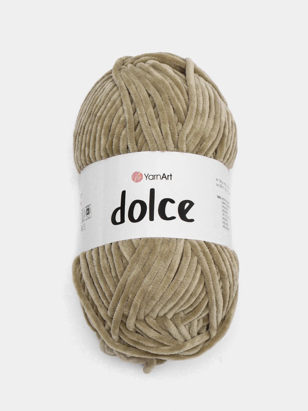 Карамельный пряжа плюшевая YarnArt Dolce (ЯрнАрт Дольче)