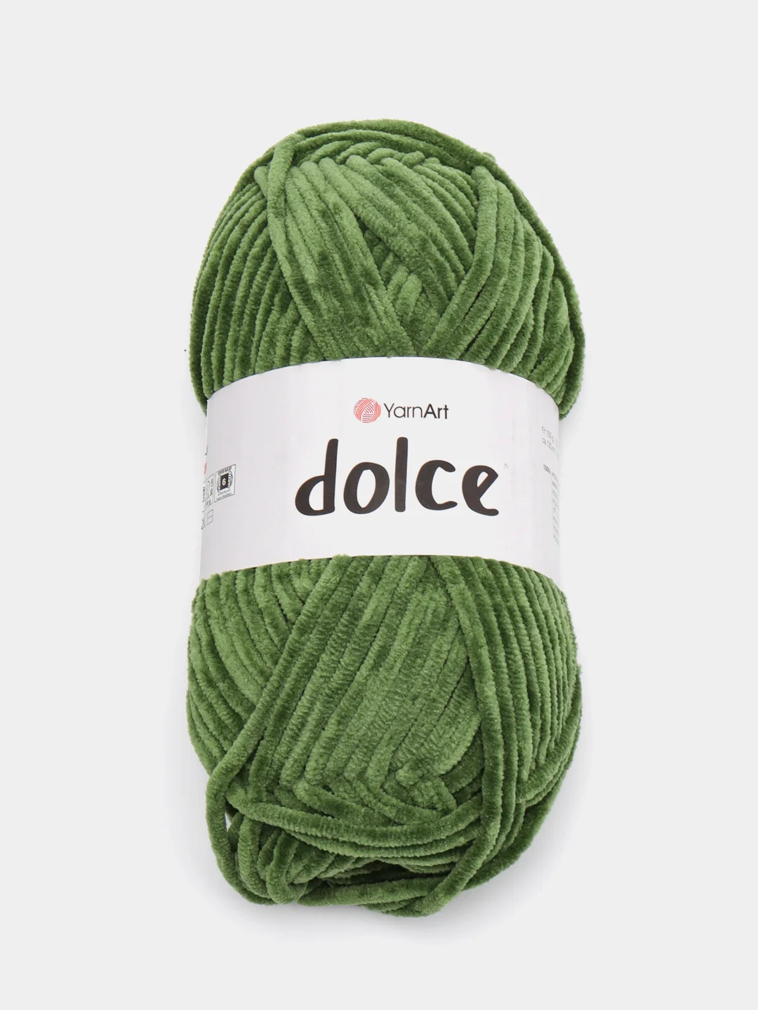 Лесной зеленый пряжа плюшевая YarnArt Dolce (ЯрнАрт Дольче)