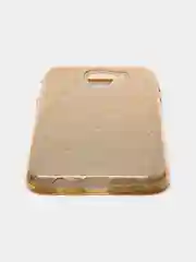 Золотой силиконовый чехол с блестками на Samsung Galaxy J6