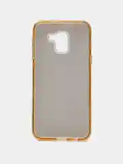 Золотой силиконовый чехол с блестками на Samsung Galaxy J6