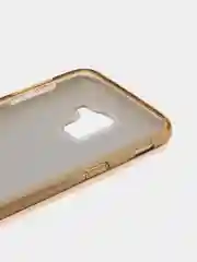 Золотой силиконовый чехол с блестками на Samsung Galaxy J6
