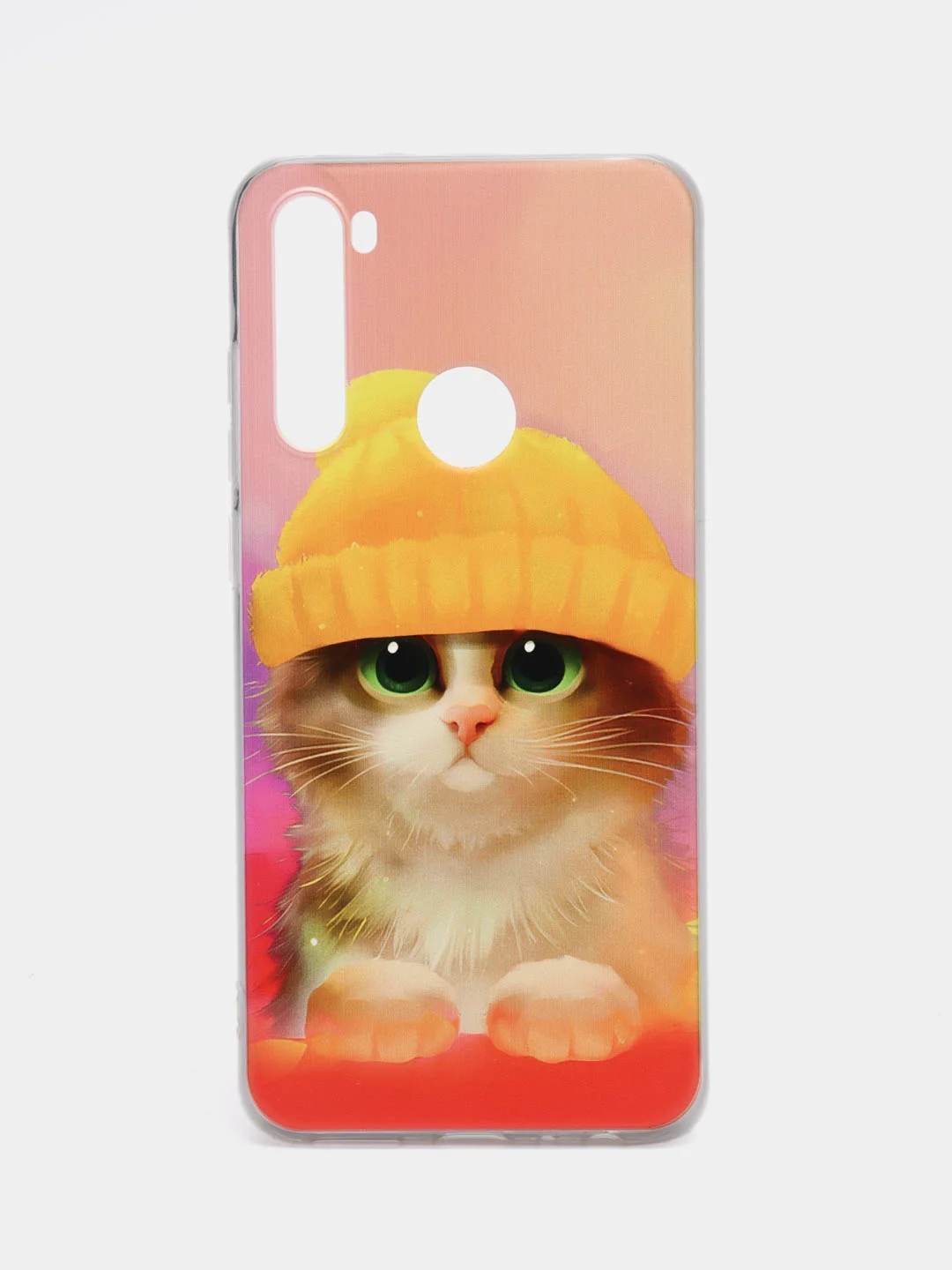Желтый силиконовый чехол на Xiaomi Redmi Note 8T / Сяоми Редми Нот 8T прозрачный, с рисунком