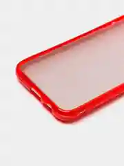Красный силиконовый чехол с блестками на Samsung Galaxy J6