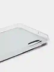 Серебряный силиконовый чехол на Samsung Galaxy A10 / Самсунг А10 прозрачный с рисунком, защита камеры