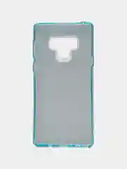 Голубой силиконовый чехол с блестками на Samsung Galaxy Note 9