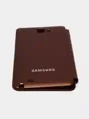 Коричневый кожанный чехол-книжка на Samsung Galaxy Note N7000