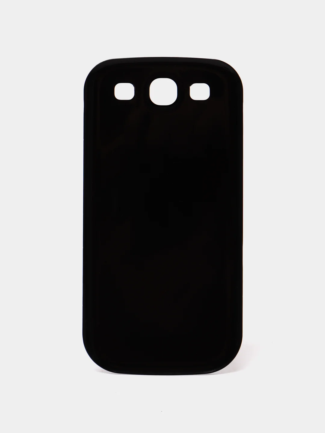 Черный пластиковый чехол налкадка-бампер для Samsung S3 / i9300