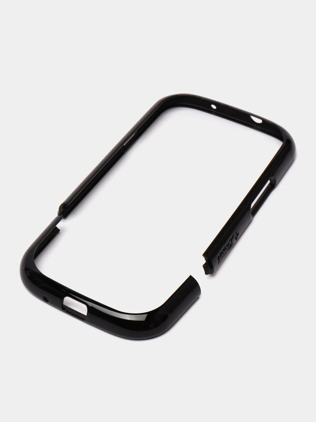 Черный пластиковый чехол налкадка-бампер для Samsung S3 / i9300