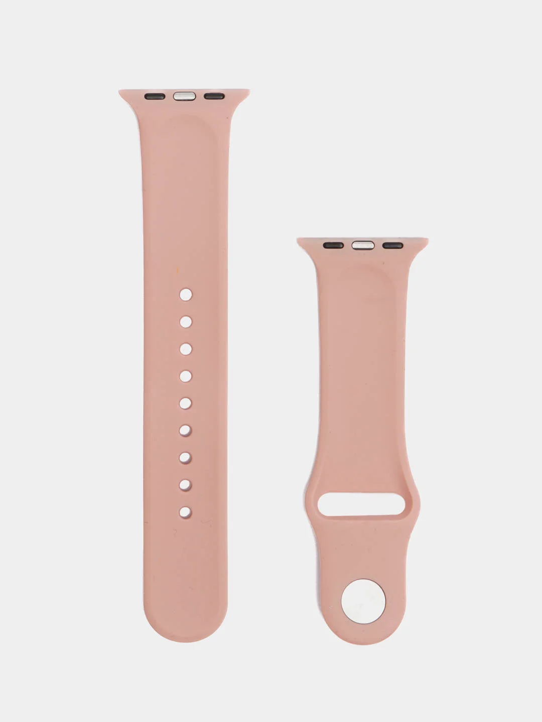 Кремовый силиконовый ремешок для Apple Watch 3, 4, 5, 6, 7, SE на 38/42