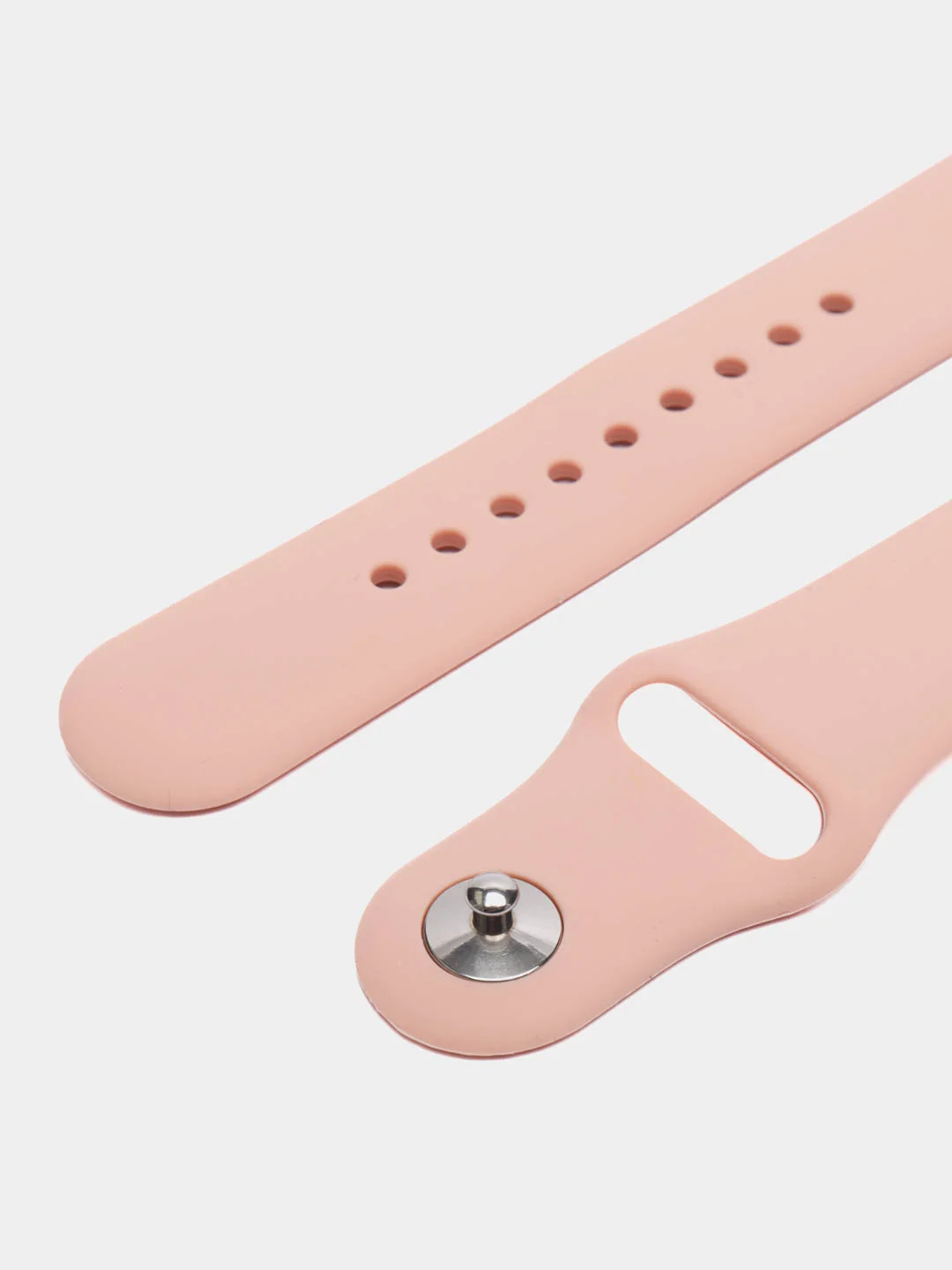Кремовый силиконовый ремешок для Apple Watch 3, 4, 5, 6, 7, SE на 38/42