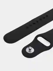 Черный силиконовый ремешок для Apple Watch 3, 4, 5, 6, 7, SE на 38/42