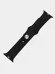 Черный силиконовый ремешок для Apple Watch 3, 4, 5, 6, 7, SE на 38/42
