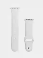 Белый силиконовый ремешок для Apple Watch 3, 4, 5, 6, 7, SE на 38/42