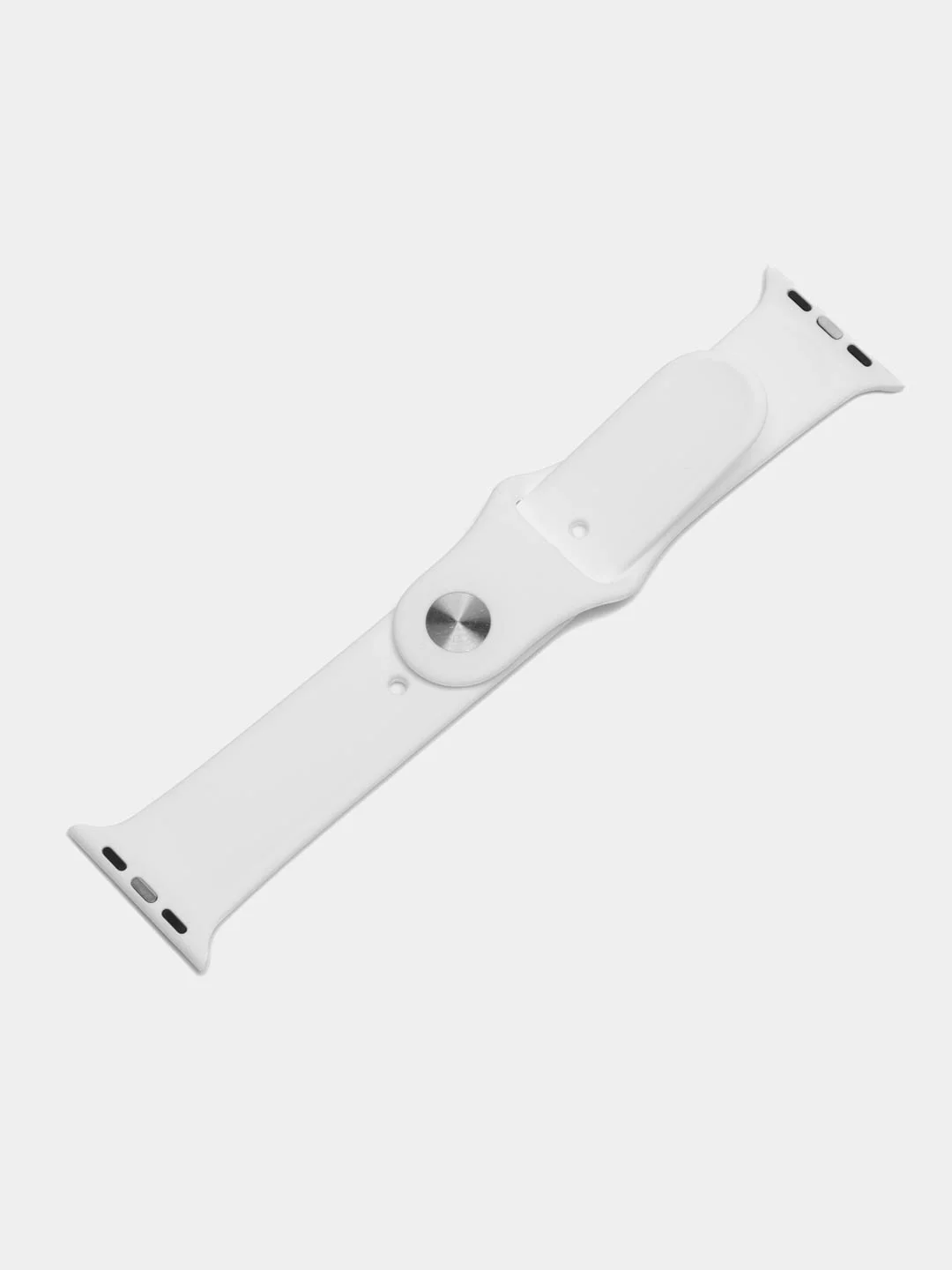 Белый силиконовый ремешок для Apple Watch 3, 4, 5, 6, 7, SE на 38/42