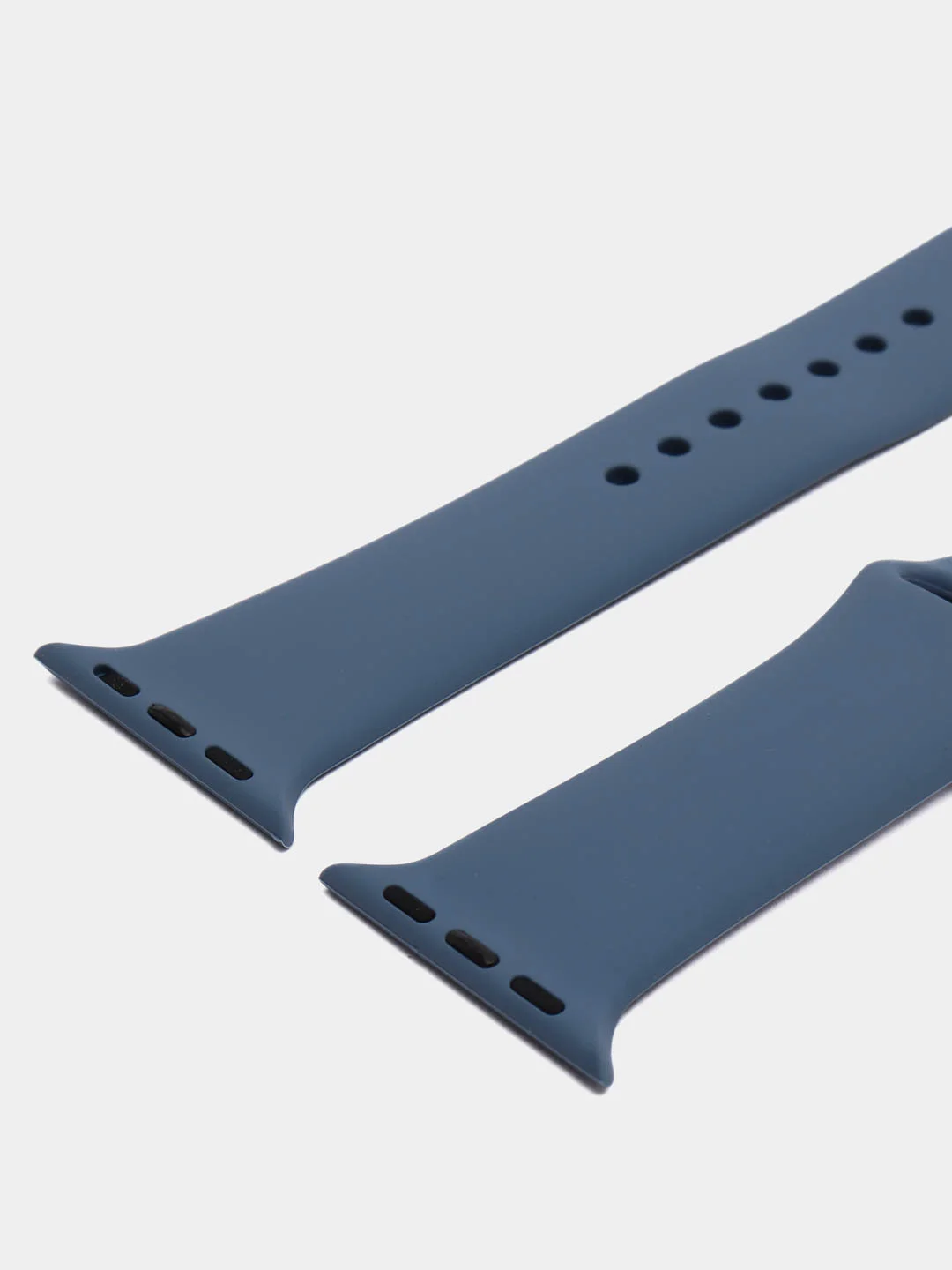 Синий меланж силиконовый ремешок для Apple Watch 3, 4, 5, 6, 7, SE на 38/42