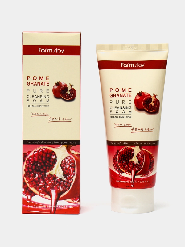 FarmStay / Гранатовая пенка для умывания Pomegranate Pure Cleansing Foam, 180 мл