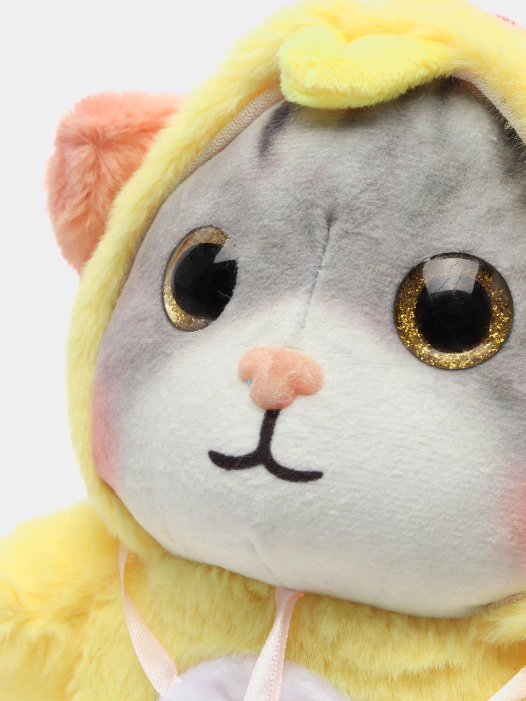 Желтый мягкая игрушка кошка в костюме плюшевая 24 см в одежде кошка кот котенок