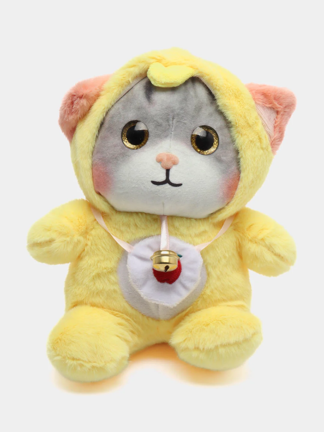 Желтый мягкая игрушка кошка в костюме плюшевая 24 см в одежде кошка кот котенок
