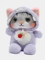 Аметистовый мягкая игрушка кошка в костюме плюшевая 24 см в одежде кошка кот котенок
